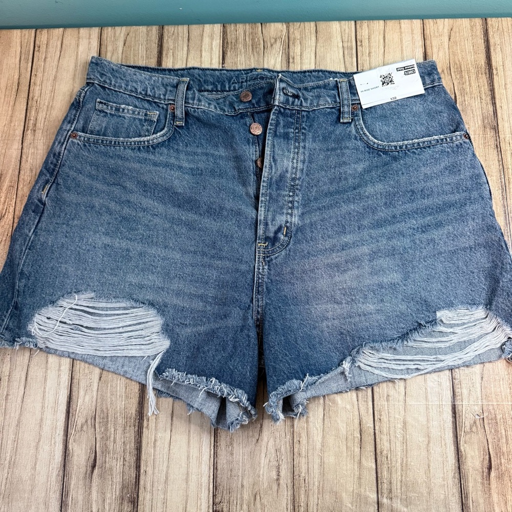 Arizona Jean Company Distressed Blue Jean Shorts